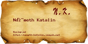Németh Katalin névjegykártya