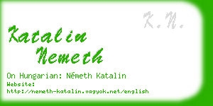 katalin nemeth business card