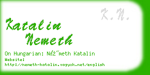 katalin nemeth business card